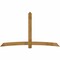 Ekena Millwork Bellingham Rough Sawn Timber Gable Bracket, Western Red Cedar, 108"W x 63"H x 4"D x 6"F, 14/12 Pitch GBW108X63X0406BEL00RWR - alternate 1